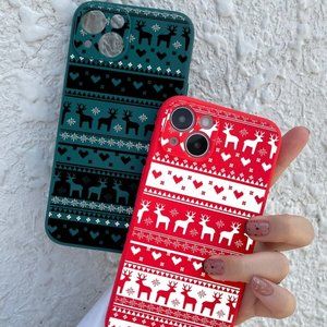 2pcs Elk Pattern Phone Cases